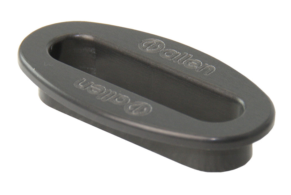 ALLEN Decksdurchführung Oval - Aluminium Eloxiert Schwarz - Verschiedene Größen