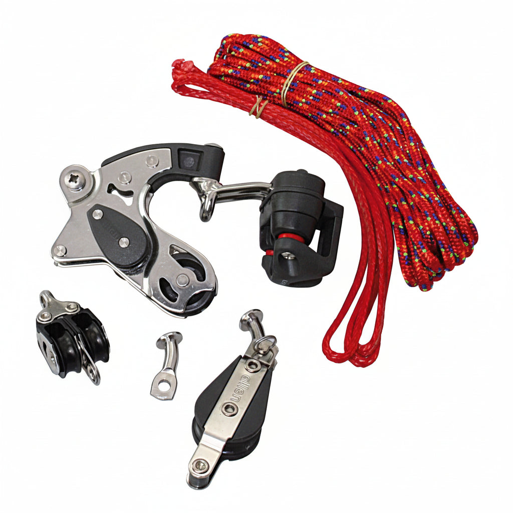 ALLEN Niederholer Set HA8331 - Komplettset für Jollen mit Blöcken und Tauwerk