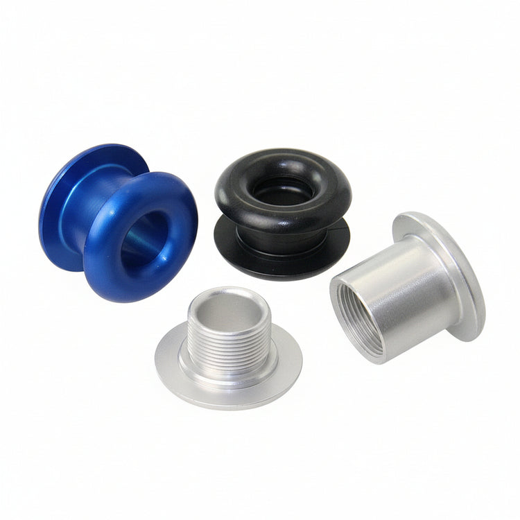 ALLEN Decksdurchführung mit Gewinde - Aluminium Eloxiert - Schwarz, Silber, Blau