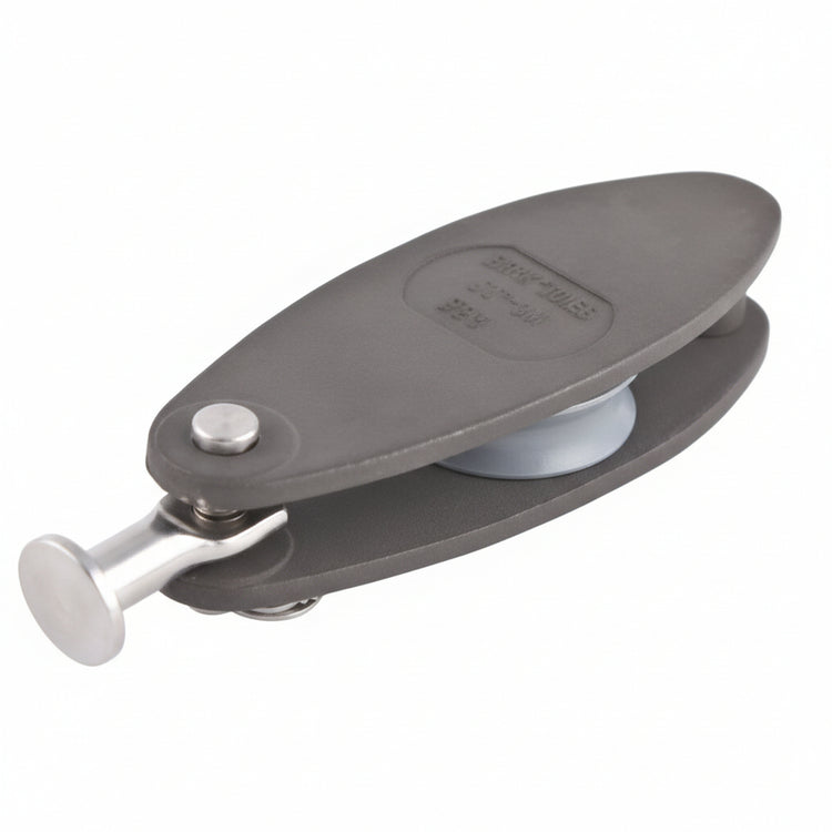 ALLEN Taljenblock gleitl. Alu 26mm, Seil 6mm, Rundkopf gerade mit geradem Bolzen
