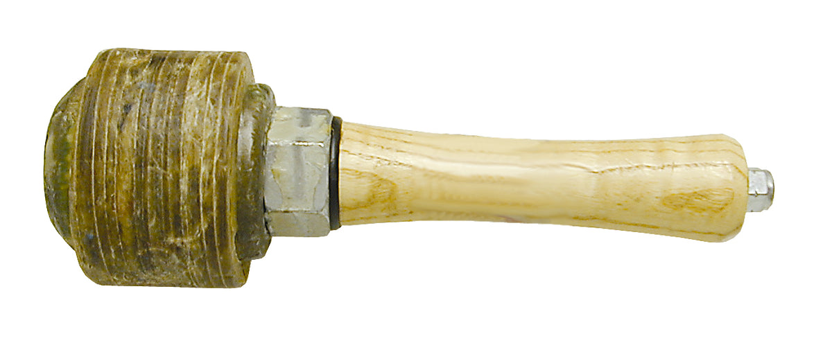 Ledermalle HB1575-2 mit Lederkopf und Holzgriff, 220 mm lang und 0,9 kg schwer