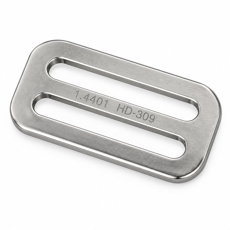 Gurtschnallen und Gleiter Edelstahl 1.4401 - HD 520 / HD 0521 / HD 309 / HD 0308