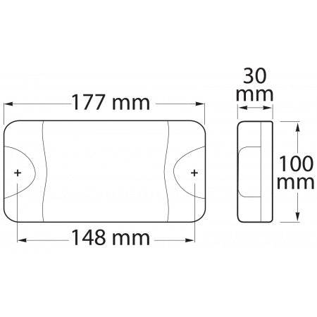 HELLA DuraLED 36 12/24V 177x100x30mm