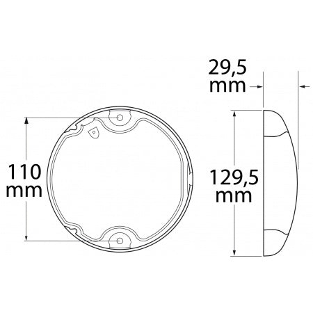 EuroLED130 weiß/rot