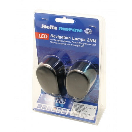 HELLA NaviLED Deck Mount Backbord/Steuerbord 0,5m Weiß - Positionsleuchten Paar