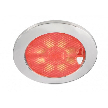 HELLA Deckenleuchte EuroLED150 Touch A4 12/24V warmweiß/rot Edelstahl