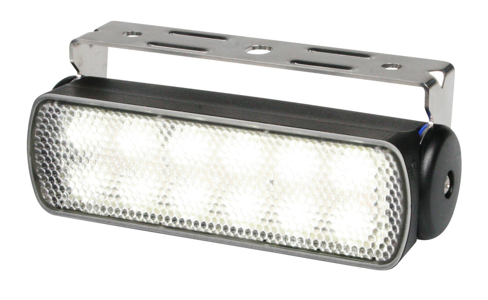 HELLA LED-Deckscheinwerfer Sea Hawk 12/24V Max. 3W Breit Strahlend schwarz
