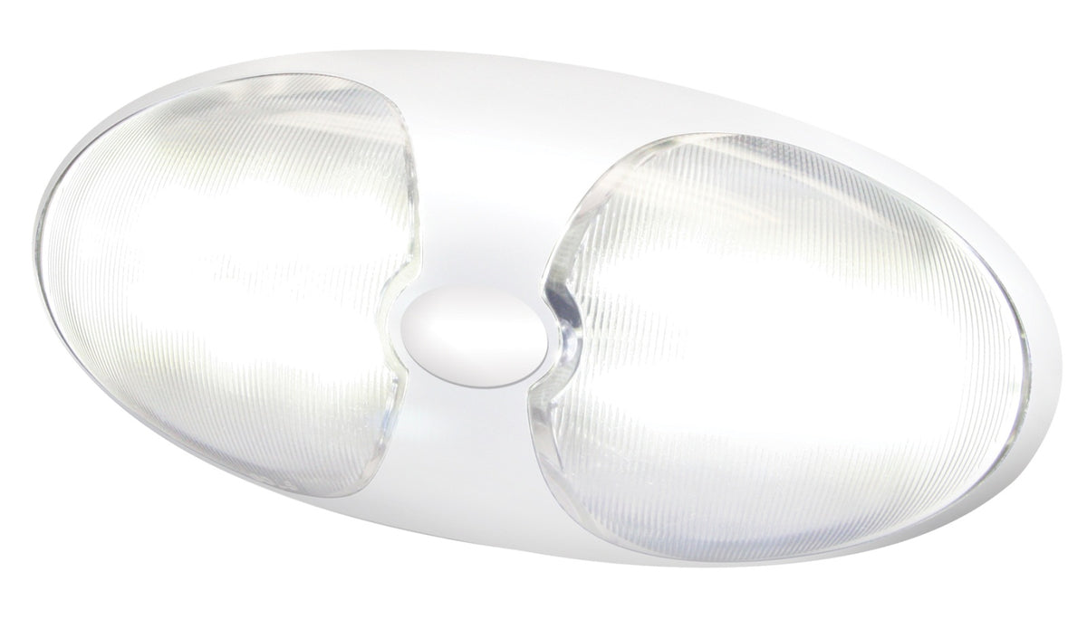 HELLA Deckenleuchte DuraLED12 Acryl 12/24V 140x65mm weiß