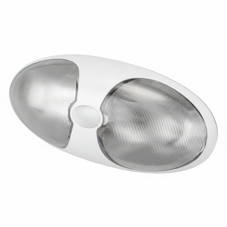 HELLA DuraLED 12 LED-Deckenleuchte 12/24V 140x65mm Acryl weiß