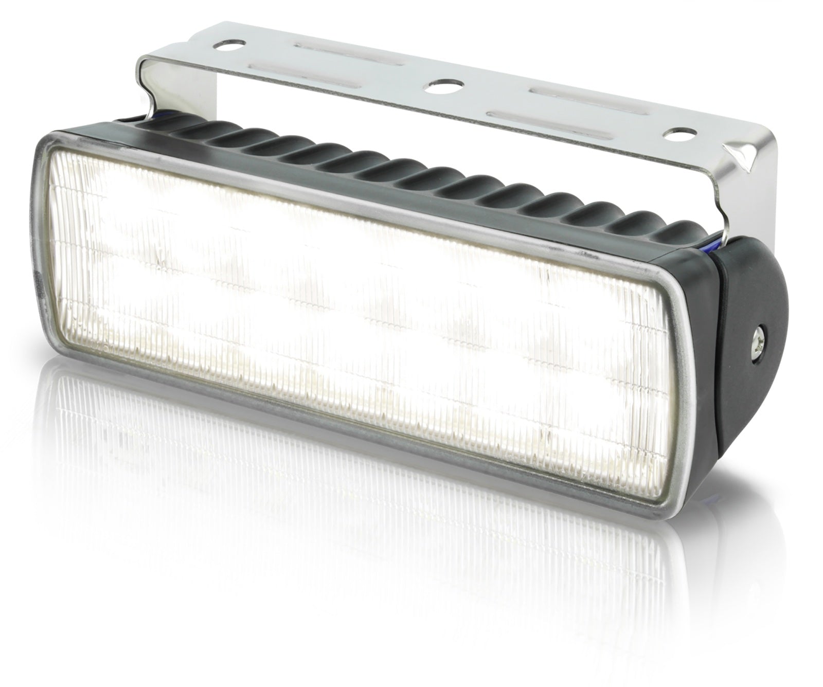 HELLA LED-Deckscheinwerfer Sea Hawk XLR 12/24V 18W Breit Strahlend Schwarz