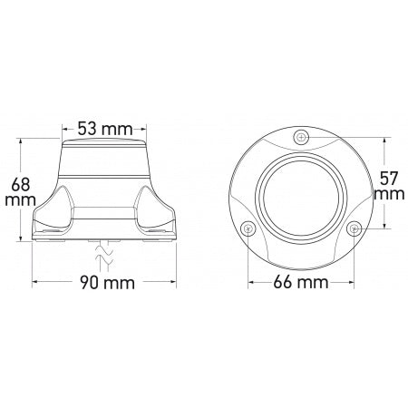 HELLA NaviLED 360 Pro Ankerlaterne Rot Weiß - Wheelmark Multivolt 2sm