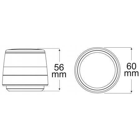 HELLA NaviLED 360 Compact Ankerlaterne Schwarz - Rohrmontage 20mm Multivolt