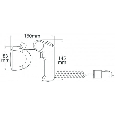 HELLA LED-Hand-Suchscheinwerfer 12/24V 30W Breit Strahlend Schwarz