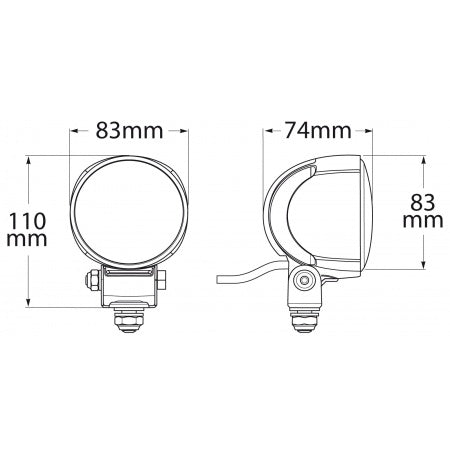 HELLA LED-Deckscheinwerfer Module 70 Gen 4 12/24V 21W