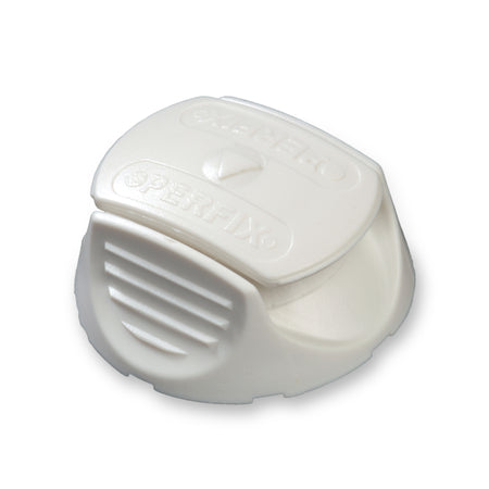 PERFIX Oberteile aus Kunststoff - Planenknöpfe in Weiß und Schwarz Weiß