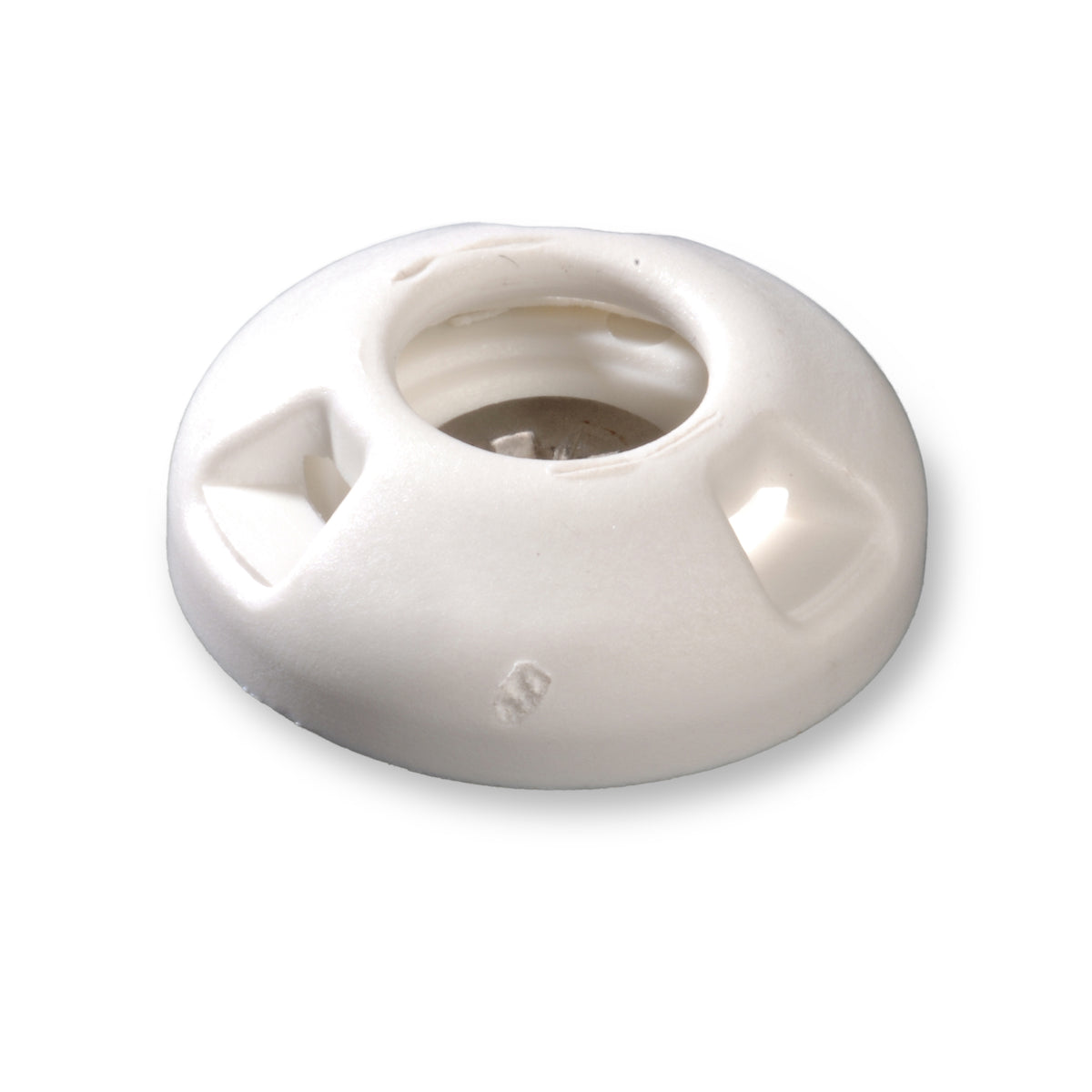 PERFIX Planenknöpfe aus Kunststoff - Unterteile mit Holzschraube weiß