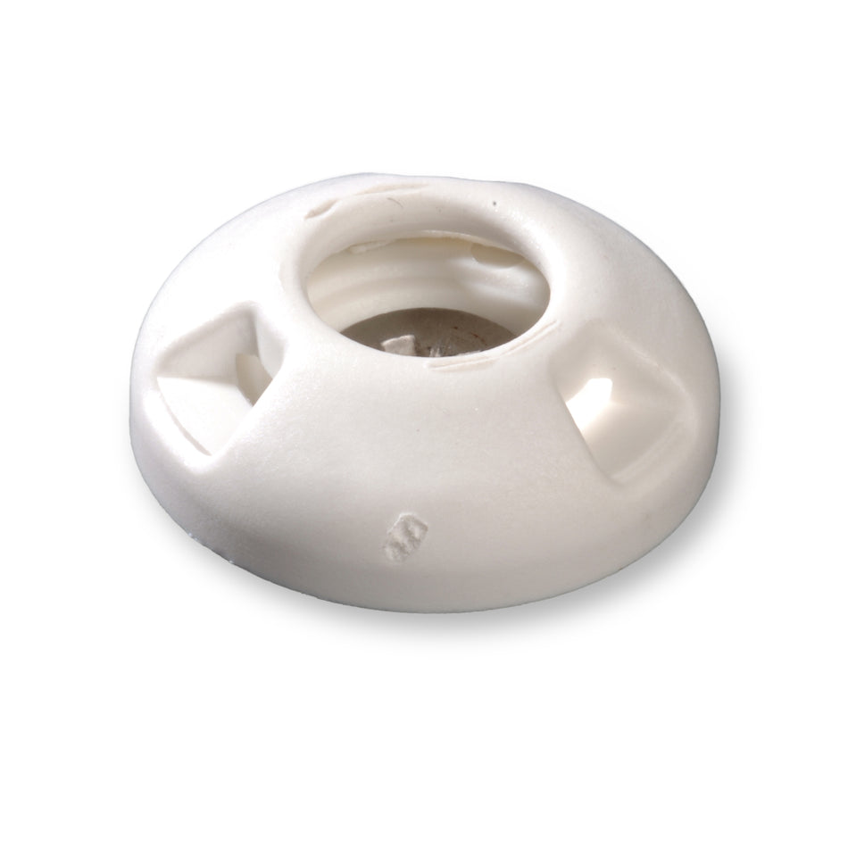 PERFIX Planenknöpfe aus Kunststoff - Unterteile mit Holzschraube weiß