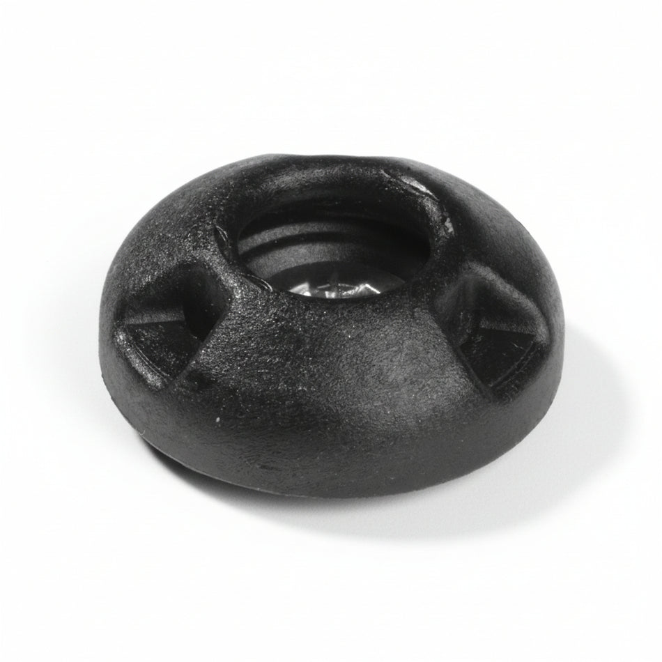 PERFIX Planenknöpfe Kunststoff Unterteil Holzschraube weiß schwarz Planen Abdeckungen witterungsbeständig schwarz