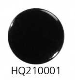 CAF316 Oberteil Edelstahl - Druckknopf in verschiedenen Farben 4.4 mm schwarz glanz 10