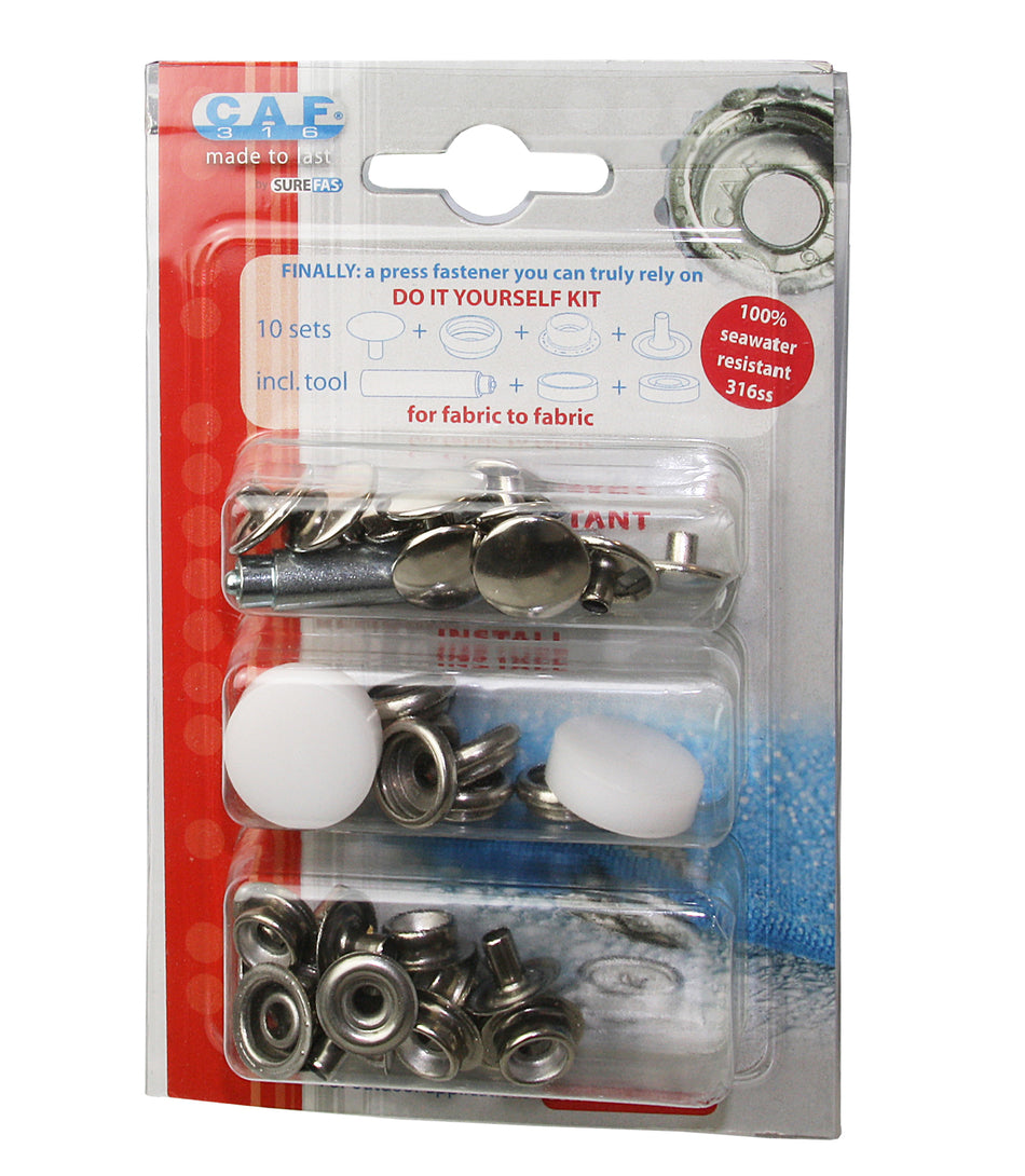 CAF316 Starterpaket - Komplettes Planenbefestigungs-Set mit Werkzeug Tuch an Tuch Set