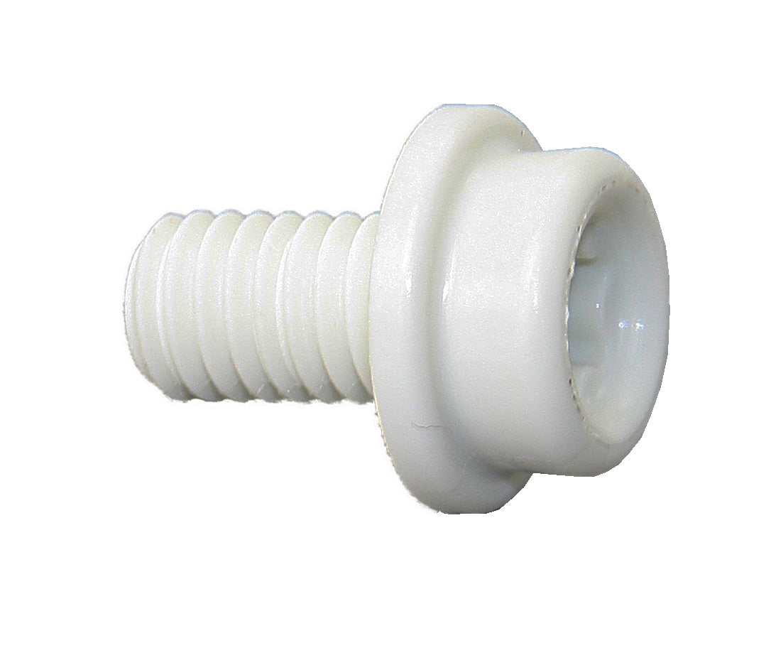 CAF-COMPO Schraube M6 aus Kunststoff - Metrisches Gewinde in 4 Farben Weiß