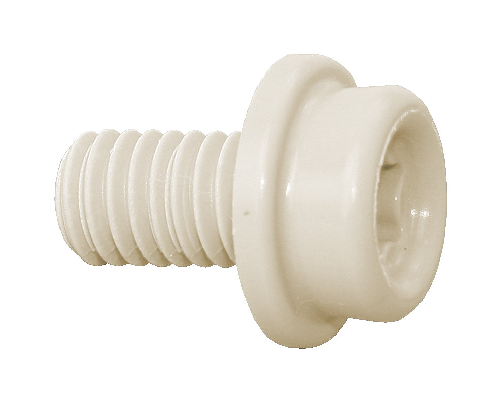 CAF-COMPO Schraube M6 Kunststoff metrisches Gewinde 10mm weiß cream grau schwarz