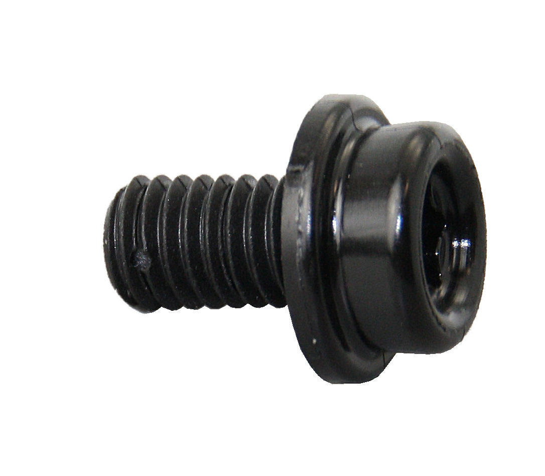CAF-COMPO Schraube M6 Kunststoff metrisches Gewinde 10mm weiß cream grau schwarz Schwarz