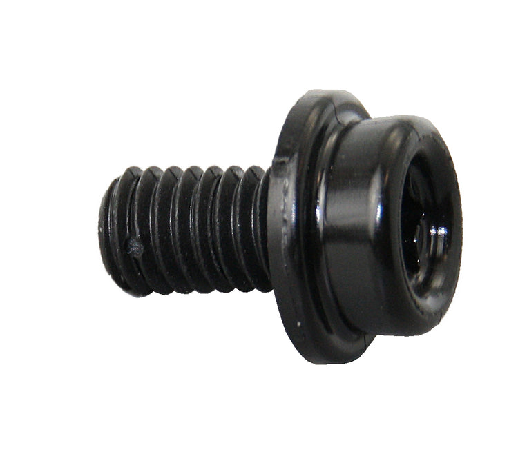 CAF-COMPO Schraube M6 Kunststoff metrisches Gewinde 10mm weiß cream grau schwarz Schwarz