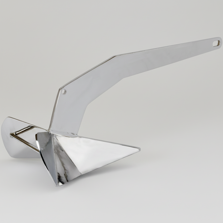 DC-Anker Edelstahl A4 AISI 316 – Pflugscharanker – Hochhaltekraft – Für Boote