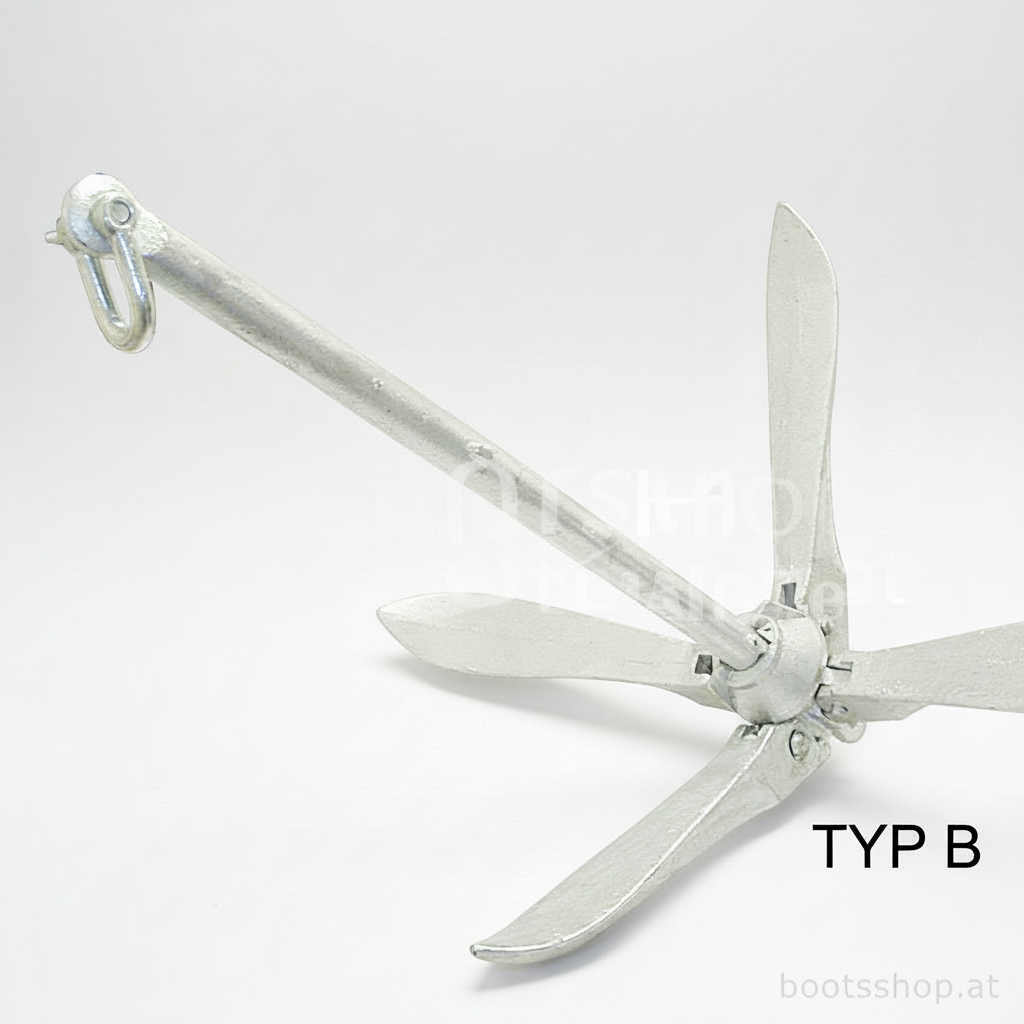 Faltklappanker – Draggenanker – Klappbar – Platzsparend – Für Boote SA10