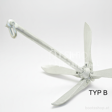 Faltklappanker – Draggenanker – Klappbar – Platzsparend – Für Boote SA10