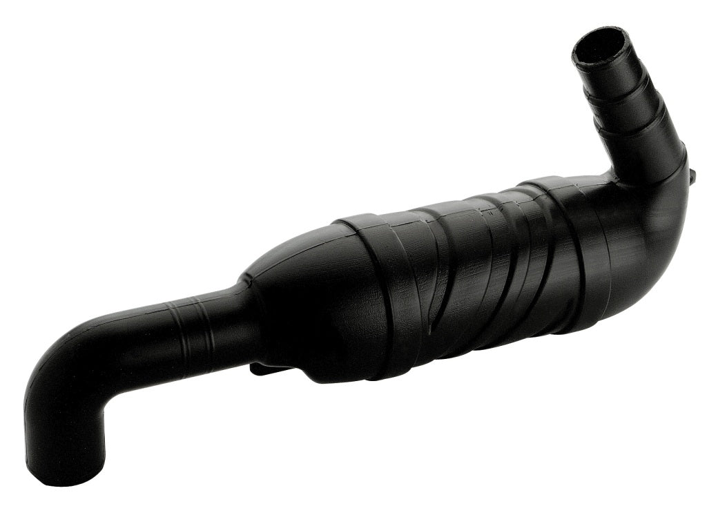 Auspuff-Schwanenhals-Schalldämpfer Kunststoff - 180° und 135° für Schlauch 40-50mm IP582287