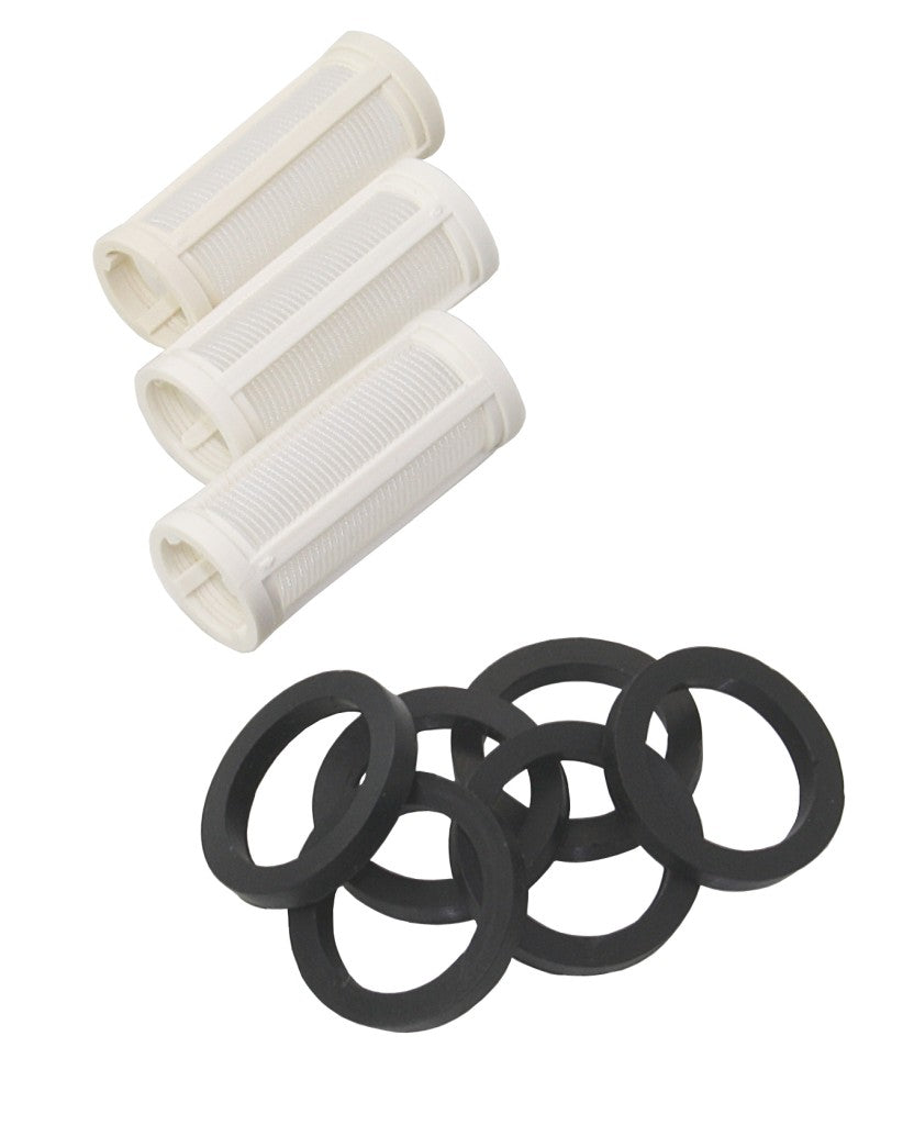 Klarsicht Inline Treibstofffilter Universal für 6, 8 & 9,5mm Schlauch Ersatzfilter mit Dichtung