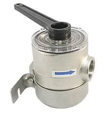 Kühlwasserfilter Messing vernickelt mit Edelstahlfilter - 3 Größen 3/8" bis 3/4"