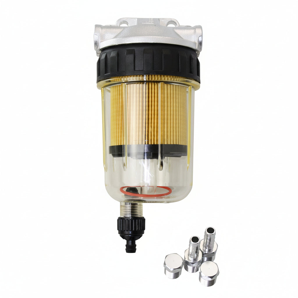 Dieselfilter mit Absetzschüssel 25 Micron - MERCURY/YAMAHA Style 3/8" NPT