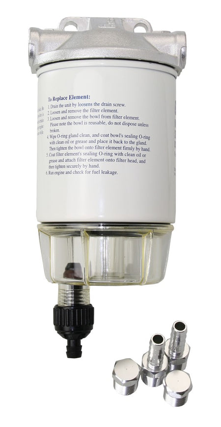 Benzinfilter mit Absetzschüssel 10 Micron - Kompatibel zu RACOR S3227