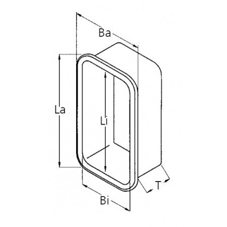 Schwalbennest Kunststoff weiß - Wandeinbaukasten für Boot und Yacht