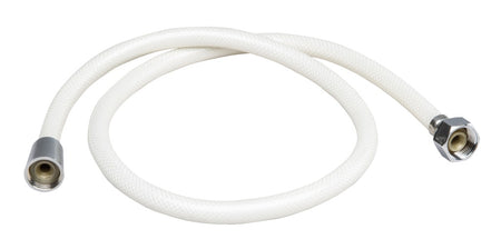 Duschschlauch weiß verstärkt mit Messinganschlüssen - verschiedene Längen
