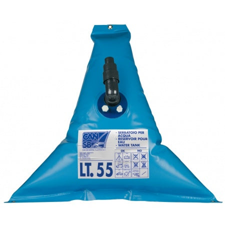 Wassertank, Beutel Dreieckig 1100x1100x250mm 100L blau dreieckig