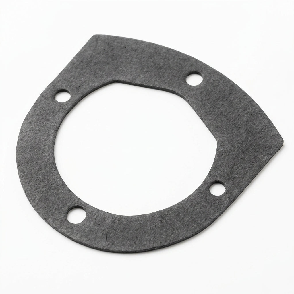 JABSCO Flanschdichtung 12558-0000 aus dunklem Spezial-Dichtungspapier mit großer Mittelöffnung und vier Befestigungslöchern für Toilettenpumpe 37010 und Pumpenserie 12290.