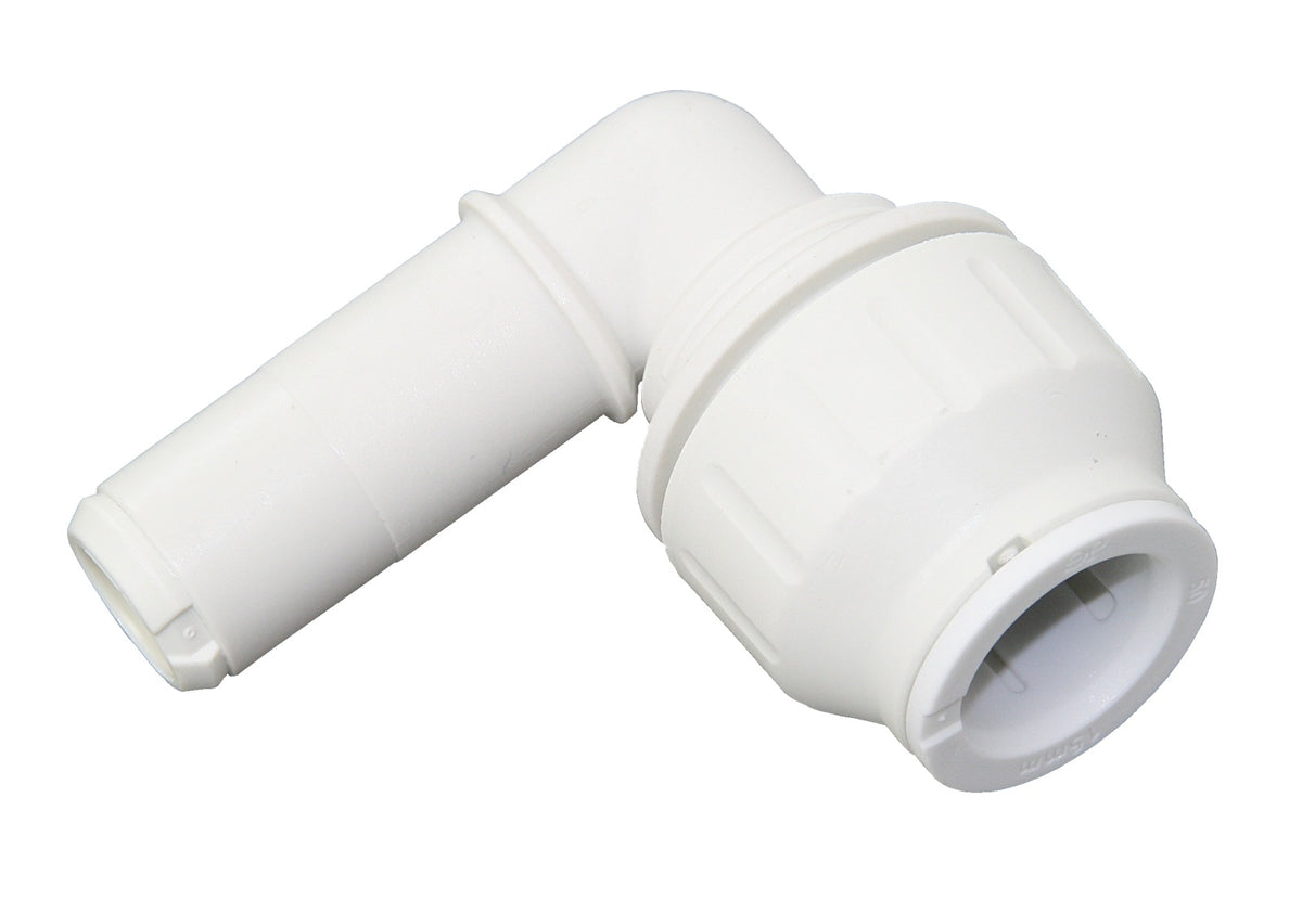 John Guest Speedfit 15 Winkel 90° mit Stutzen 15 mm weiß
