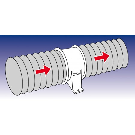 RULE Motorraum-Gebläse 24V 6700L/min, für Schlauch 100mm