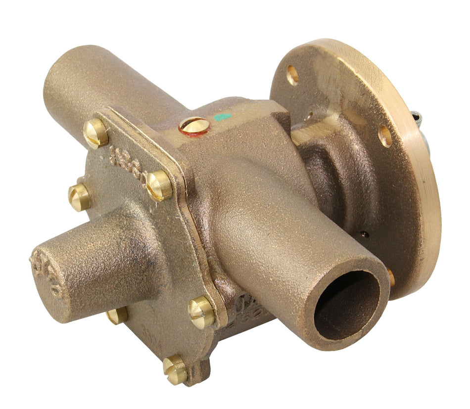 JABSCO Kühlwasserpumpe 21770 Bronze Flanschpumpe 25mm (1 Zoll) - 2400 l/h Neopren