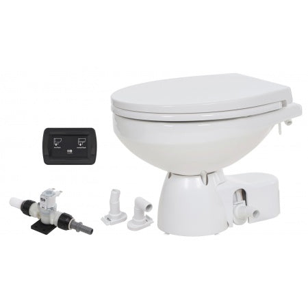 JABSCO Quiet Flush E2 Elektrische Toilette mit Magnetventil - Compact & Comfort