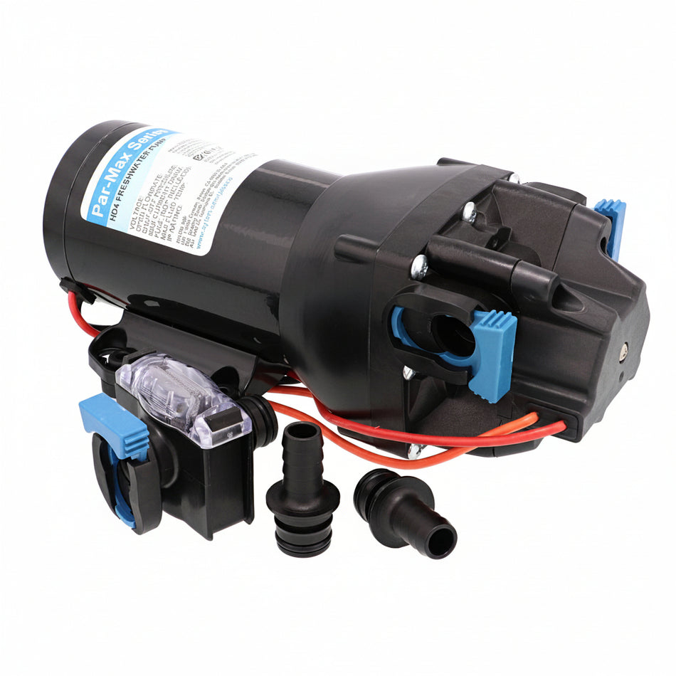 ABSCO HOTSHOT HD4 Druckwasserpumpe 15 l/min - 12V/24V für 4 Zapfstellen