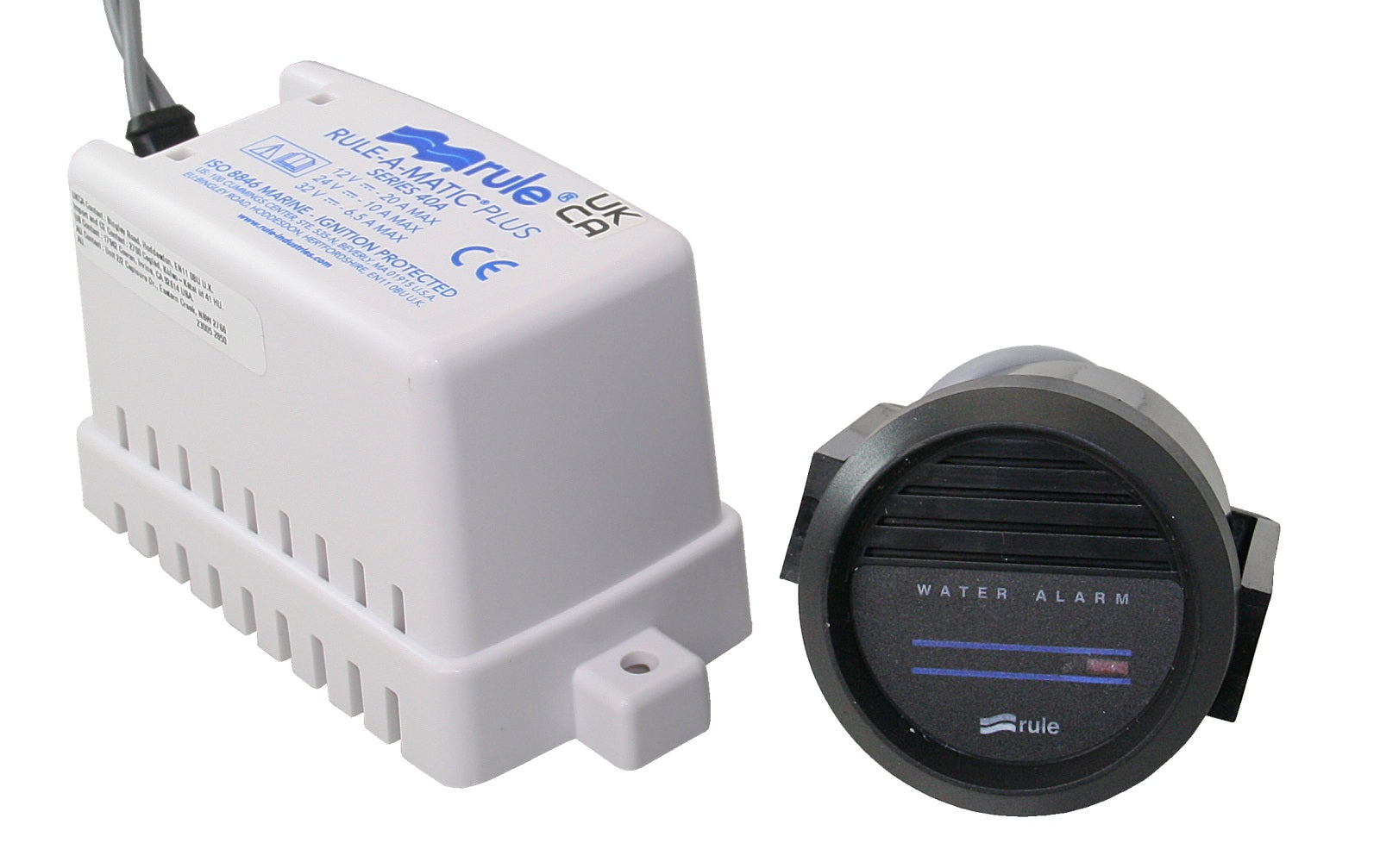 RULE Hi-Water Bilge Alarm Schwimmschalter 12V 20A - 85dB mit Alarmfunktion