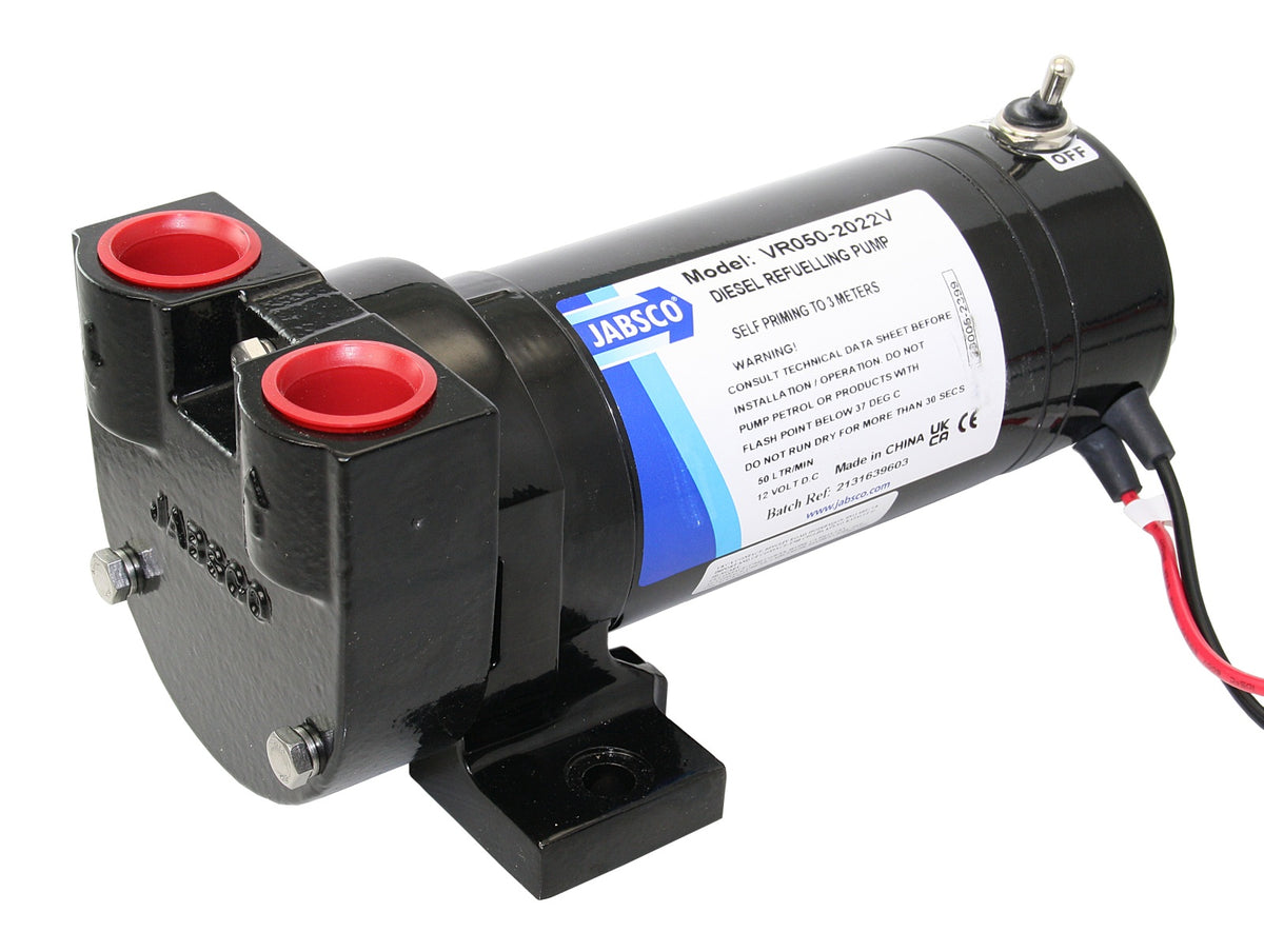 JABSCO Flügelzellenpumpe VR050 - 12V Dieselpumpe 50 l/min mit Viton-Dichtungen