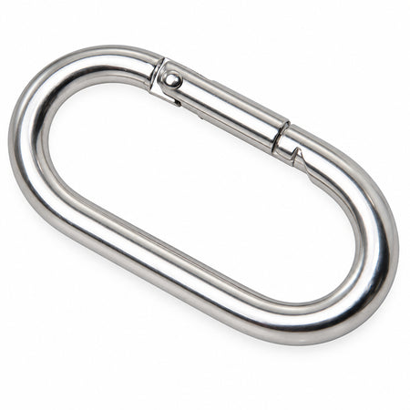 Ovaler Karabinerhaken Edelstahl A4 AISI316, Standard Qualität, Detailansicht