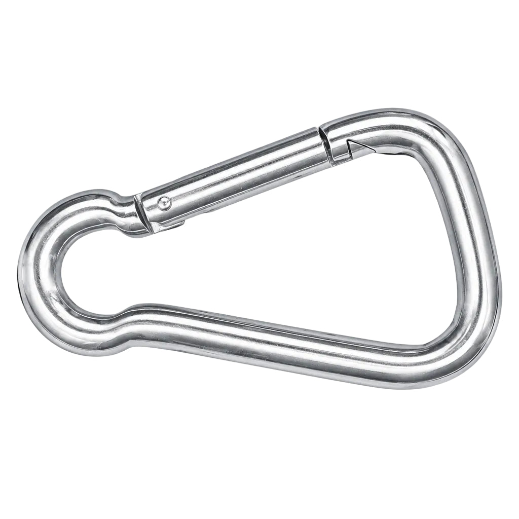 Asymmetrischer Karabinerhaken ohne Kausche, Edelstahl A4 AISI316, Detailansicht