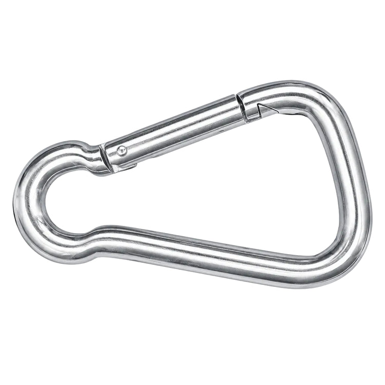 Karabinerhaken asymmetrisch ohne Kausche, Edelstahl A4 AISI316